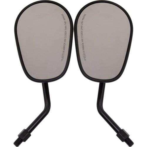 1Pair 8/10mm Modified Plated Universal Motorcycle Rearview Mirror Motorbike Side Mirrors for Yamaha for Kawasaki / Suzuki/Honda