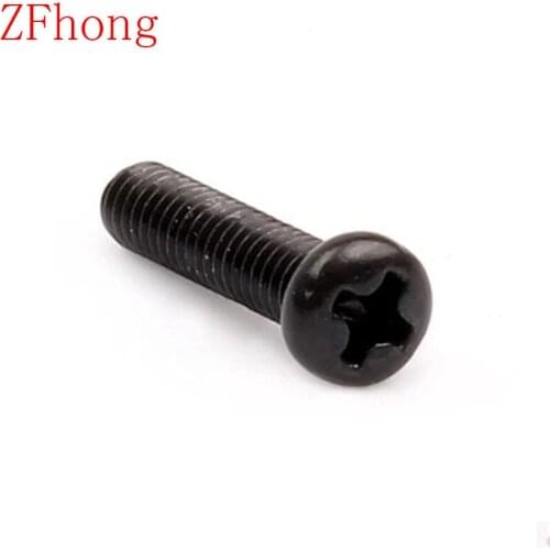 1000pcs M1.6*3/4/5/6/8/10 1.6mm steel with black phillips pan round head machine screw