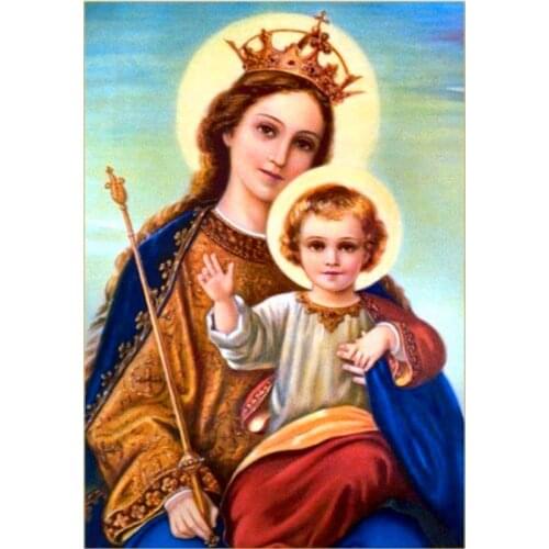5d Diamond Painting New Arrivals Virgin Mary Diamond Embroidery Sale Christ Religion Kids Rhinestones Mosaic Decor