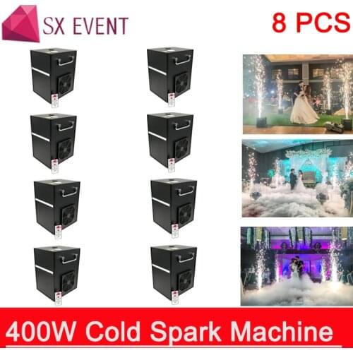 8pcs/lot Professional dmx stage cold spark fountain Spark Sparkler Pyro Pyrotechnics Fireworks Machine