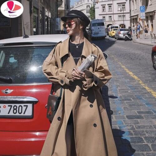 Женские плащи-ветровки Apipee China At AliExpress