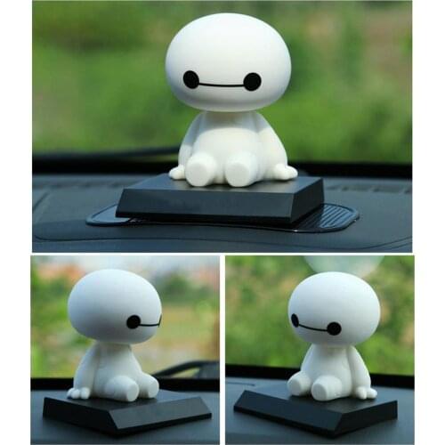 Car Baymax Interior Decoration Cute Personality Anime Mini Doll Swinging Ornament In The Car Auto Goods Interior Accessories