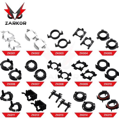 Zarkor 2 Pcs Car Xenon LED H7 Headlight Bulb Base Adapter H1 High Low Beam Universal Auto Headlamp Mount Stand for focus opel