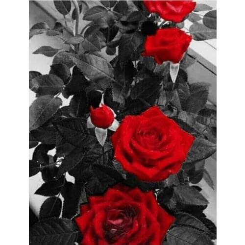 Dimond Painting Rose flower Diamond Painting 5D Full Cross Stitch Kit Diamond Painting Full Drill Kits Rhinestone