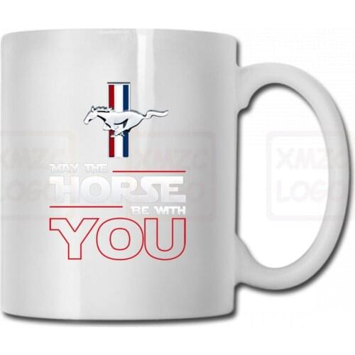 Mustang May The Horse Be With You Mug Cup Women Men