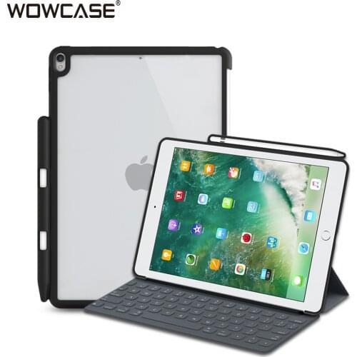 Case For iPad Pro 10.5 WOWCASE Hard Back Cases Pencil Holder Perfect MATCH Smart Keyboard Slim Back Cover For iPad Air 3 2019