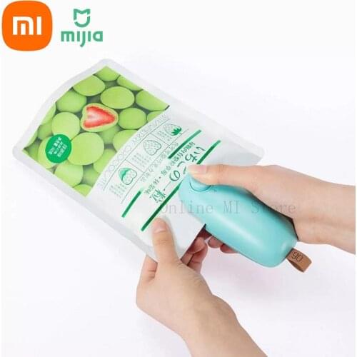 Xiaomi Mijia Youpin 90fun Mini Electric Food Sealing Clips Machine Slip Cover Capper Snack Packing Bag Heat Sealer Tool Kit