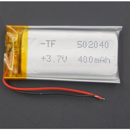 XINJ 3.7V 400mAh Lithium Polymer Battery Accumulator Li ion li po cell 502040 For MP4 E-book Telephone watches driving recorder