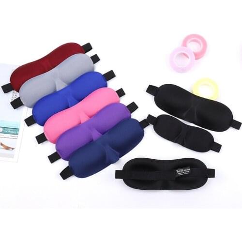 1Pcs 3D Sleep Mask Natural Sleeping Eye Mask Eyeshade Cover Shade Eye Patches Women Men Soft Portable Blindfold Travel Eyepatch