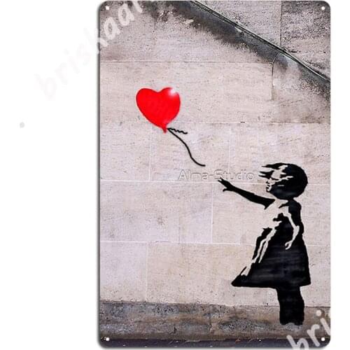 Banksy, Hope Metal Signs Wall Cave Party Retro Plates Tin sign Posters