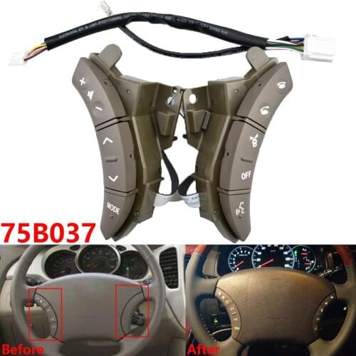For Toyota Highlander Land Cruiser Multi-function Steering Wheel Controls Switch black brown Color New OEM 75B037