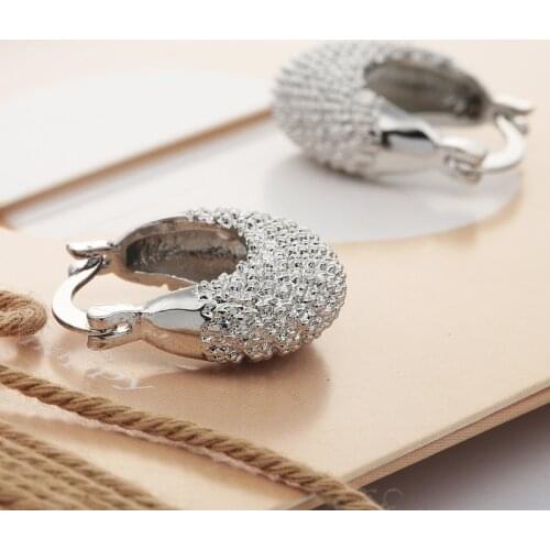 Fashion Women Jewelry Bag Hoop Earrings for Wedding Engagement Party Set Gifts