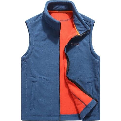 Man Windbreaker Sleeveless Jackets Winter Mens Fleece Vests Male Thick Warm Waistcoats Casual Outwear Thermal Soft Vests