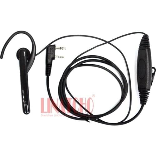 New 2 pin ear bar mic hands free ear loop headset for walkie talkie baofeng UV5R 5RB 5RC 5RE UV82