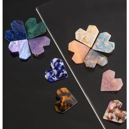 New Girls Cute Heart Shape Hairpins Acetate Colorfur Children Sweet Hair Clip Barrettes Headband Fashion Kids Hair Accessories