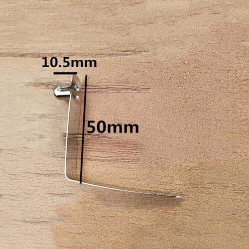 50PCS,Metal Push Button Clips Locking Spring Clips,7.8mm Button Diameter x 10.5mm Height , 10.5mm width x 42cm Length