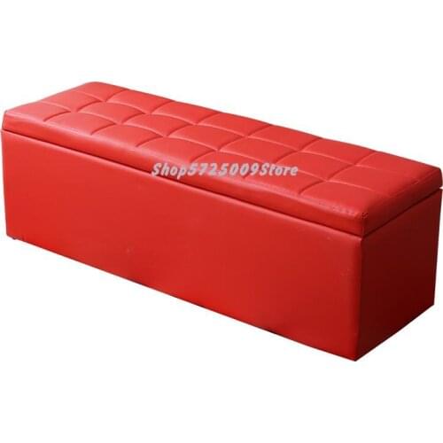 Sofa Stool Rectangular Storage Can Sit Man Type Finishing Box Bed End Storage Bench Bench Strip Shoe Changing Bench Household Do