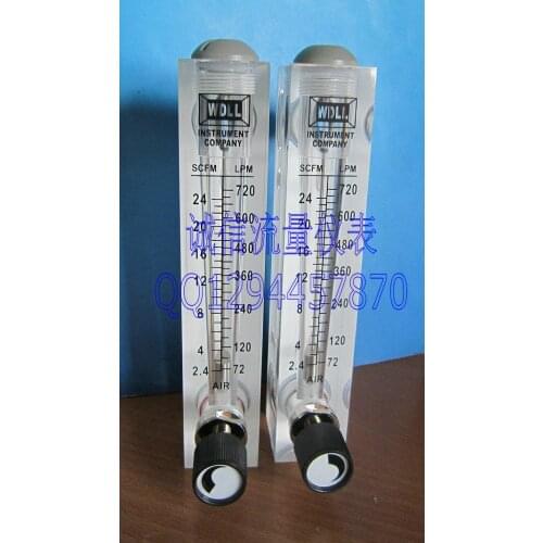 72~720LPM 2.4-24SCFM air flow meter LZM-15T with adjusting panel type gas flowmeter
