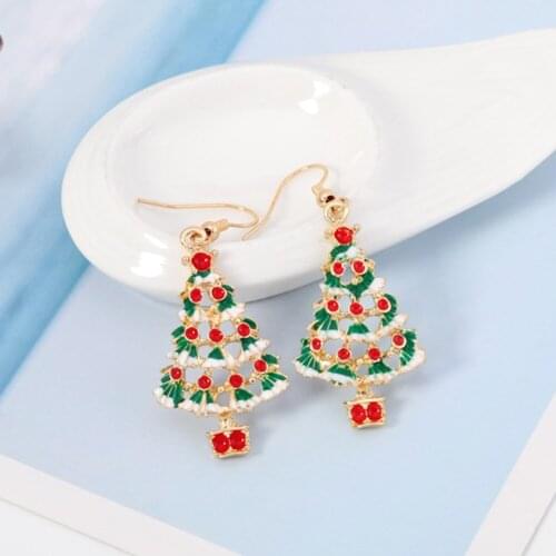 Christmas Stud Earrings Hypoallergenic Fashion Women Hanging Earrings Pendants Earrings Ideal Christmas Jewelry Accessories