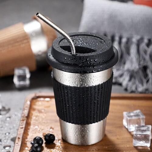 Accompanying Cup 304 Stainless Steel Cold Drink Juice Cup Wine Glass Cocktail Cup Bar Drink Cup Single-layer Travel Coffee Cup