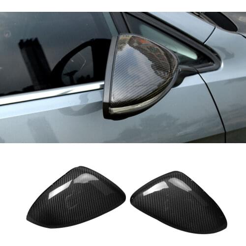 Replacement Style for Volkswagen VW Golf 7 MK7 GTI R 2014-2018 Carbon Fiber Rear View Mirror Cover Add On Style