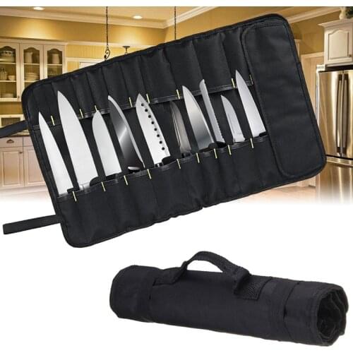 Chef Knife Bag Roll Bag Carry Case Bag Kitchen Cooking Portable Durable Storage 22 Pockets