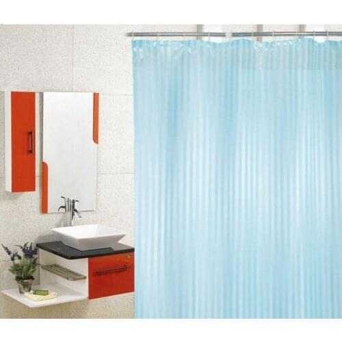Thickened bath curtain striped polyester cloth bathroom partition waterproof anti-mildew bathing curtain room partition curtain