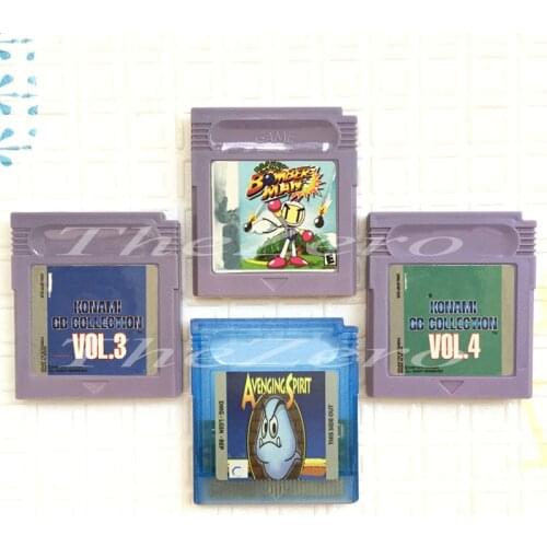 Video Game for 16 Bit Cartridge Game Console Card POCKET BOMBERMAN Konami GB Collection Vol 3 / 4 Avenging Spirit BOMBER MAN