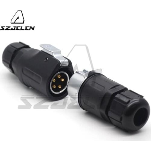 XHP20 5pin Connector Waterproof IP67 Cable to Cable Quick Plug Connector Electric Circular Conector