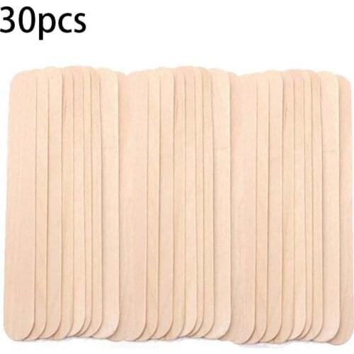 10/30/40pcs Disposable Wooden Waxing Wax Spatulas Spatula Tongue Depressor Hair Removal Stick Wax Medical Stick Beauty Health