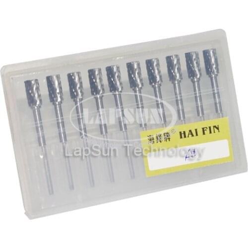 A6 10pc /set 1/8" 3mm Tungsten Steel Roller Blade Burr Rotary Cutter file Sphere Ball Point Drill Set CNC Engraving CED Tool 6mm