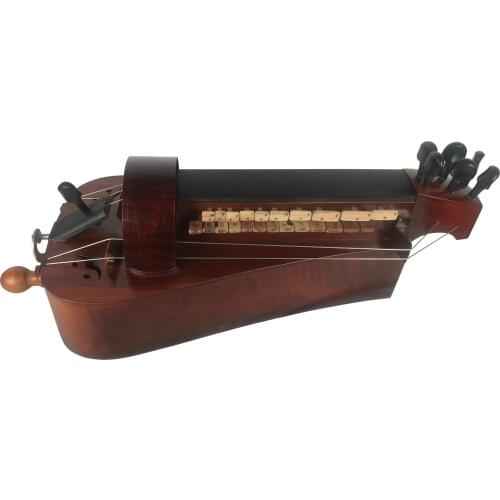 Free Shipping 6 Strings 24 Keys Beautiful Hurdy Gurdy Inlay Shell Hurdy-Gurdy Hand Made European Maple Wood and Ebony