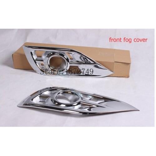 For Honda CRV CR-V 2012-2014 ABS Chrome frontand Rear Tail Fog Light Lamp Cover Car Decoration 3D Auto Accessories 2pcs