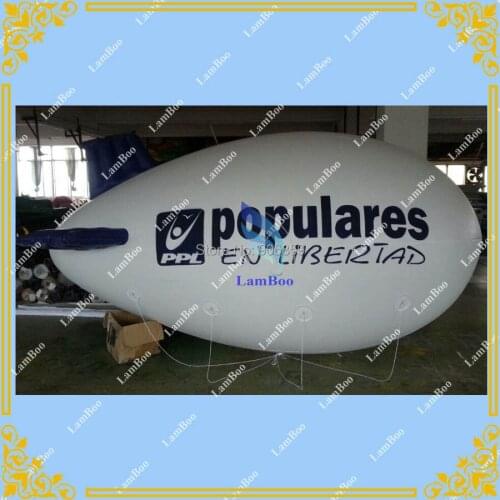Hot sale 4m Long Inflatable Airship,Inflatable Advertising Blimp, Zeppelin with your LOGO for Different Events