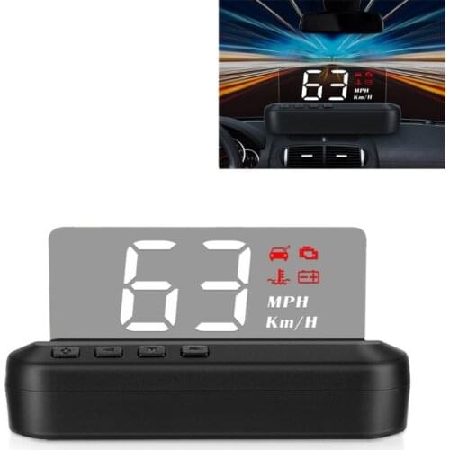 HUD Head-up Display GPS Speedometer with Overspeed Alarm Direction Distance A5KD