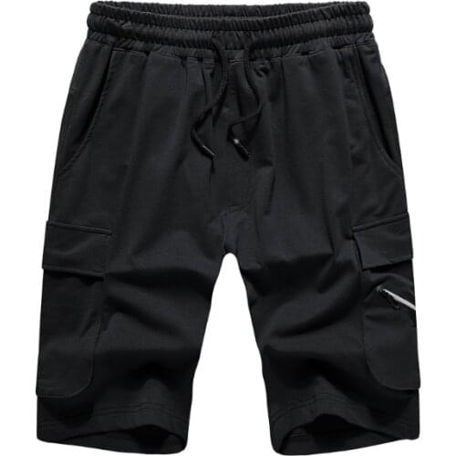 Summer Mens New five pants sports tether Shorts Cotton Elastic Waist Jogger Casual Beach Shorts Male Board Shorts