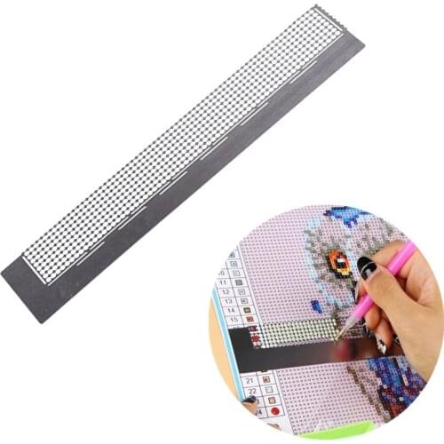 Low Viscosity Stainless Steel Diamond Painting Ruler Fix Tools Diamond Embroidery Adjustment Corrector Crafts Assist Accessories