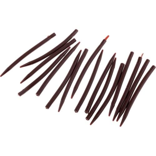 Pack of 20pcs Silicone Fishing Sleeves Rubber Tubes Connect Hook Carp Fishing Rigs- Fishing Terminal Tackle