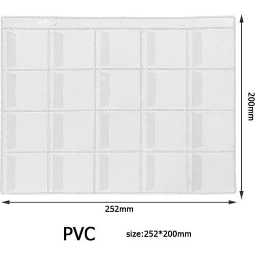 252*200mm PVC Plastic Sheet Coin Holder Album Storage bag dies for DIY Scrapbooking Cards Decoration Photo Card Frame New 2019