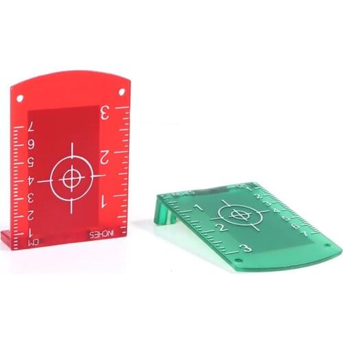 Laser Target Card Plate For Green/Red Laser Level 10cmx7cm Suitable For Line Lasers Reflective Magnetic Board 1PCS Inch/cm