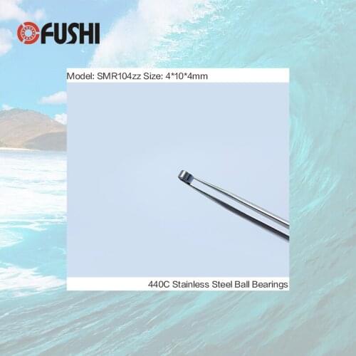 SMR104ZZ Bearing 4*10*4 mm ( 100PCS ) ABEC-1 Stainless Steel Ball Bearings Shielded SMR104Z SMR104 Z ZZ