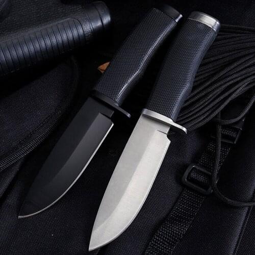 Outdoor knives 57HRC 420 blade fixed blade knife Outdoor Survival Camping Knife Hunting knives Tools Pocket Knife & Nylon Sheath