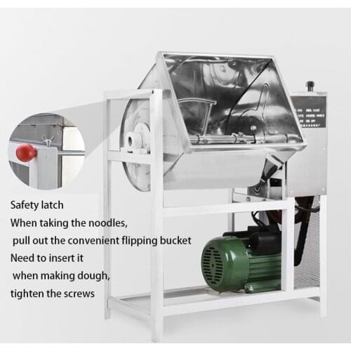 15KG Automatic Commercial pasta Flour bread Dough Kneading food meat fill mixer machine 2200W Stainless steel industrial mixing
