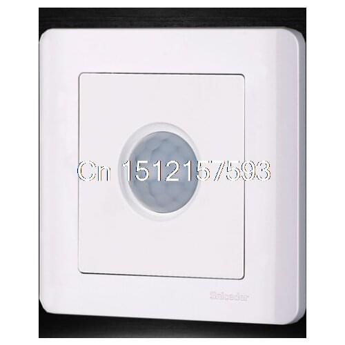 One gang luxury white infrared PIR motion sensor wall switch