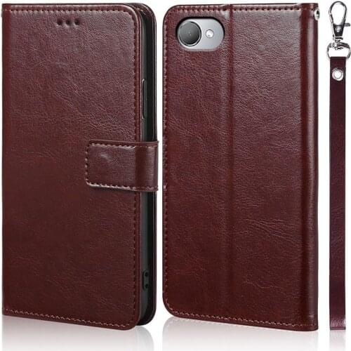 Luxury Leather Flip Book Case for HTC Desire 12 Wallet Stand Case Phone Cover Bag coque