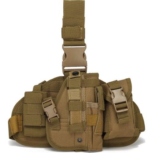 Tactical Holster Leggings Bag MOLLE Accessories Hanging Pack Outdoor Hunting Training Battle Military Army Combination Leg Cover