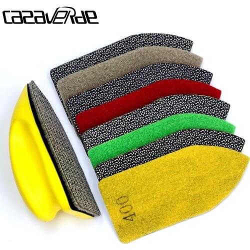 Arrow type 120*55mm Electroplated hand polishing pad for polishing glass stone,tiles,aluminum and iron steel