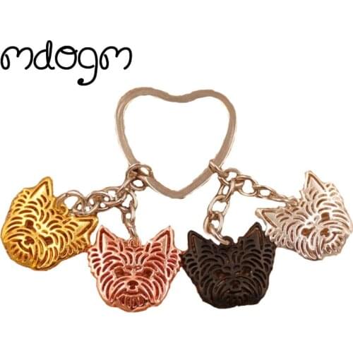 Yorkshire Terrier Dog Animal Purse Handbag Charm Metal Pendant Keychain For Bag Car Women Men Girls Key Ring Jewelry K043