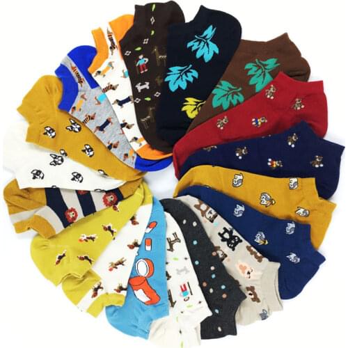 20 Colors Animal Women Socks Colorful Cute Sausage Dog Cotton Cartoon Couple lady Girl Spring Summer Socks Support Wholesale Zoo
