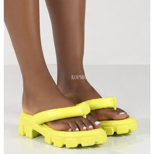 Plus Size 35-43 Thick-soled Flip Flops Summer Womens Sandals Gladiator Open Toe Ladies Beach Sandals Kopmkp Roman Shoes 2021